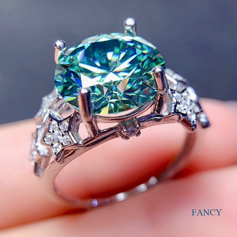 Cincin Adjustable Desain Bintang Hias Cubic Zirconia Gaya Korea Untuk Wanita