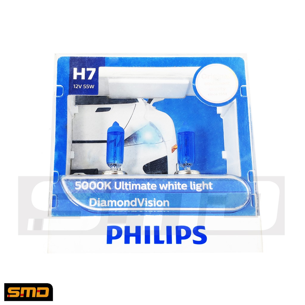 Lampu Philips H7 Diamond Vision 5000K Mobil