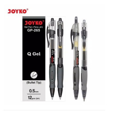 

Pulpen Gel Pen Klik JOYKO GP-265 Q GEL (Hitam) 0.5 mm