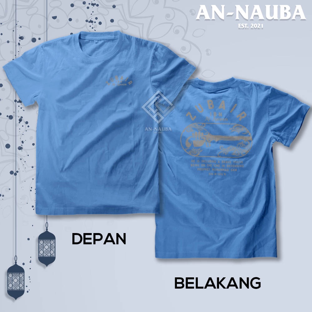 Kaos Dakwah Islami Sahabat Nabi / ZUBAIR IBN AL AWWAM TSHIRT / Baju Distro Santri Muslim [AN-6514]-8