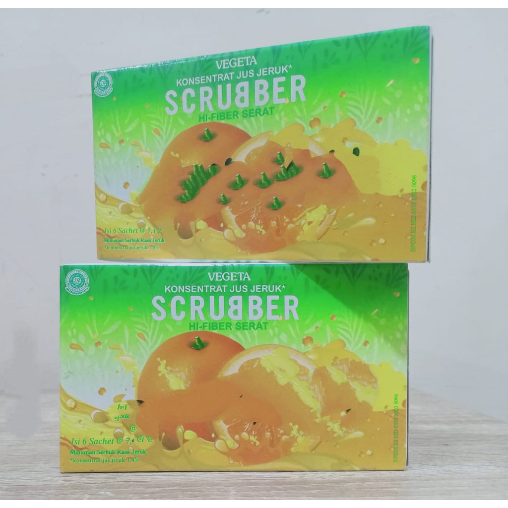 SCRUBBER VEGETA JERUK - 1 BOX ISI 6 SACHET