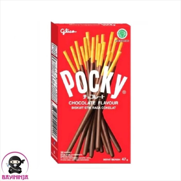 

GLICO Pocky Chocolate Stick Biscuit 47 gr T-Ninabayi 01
