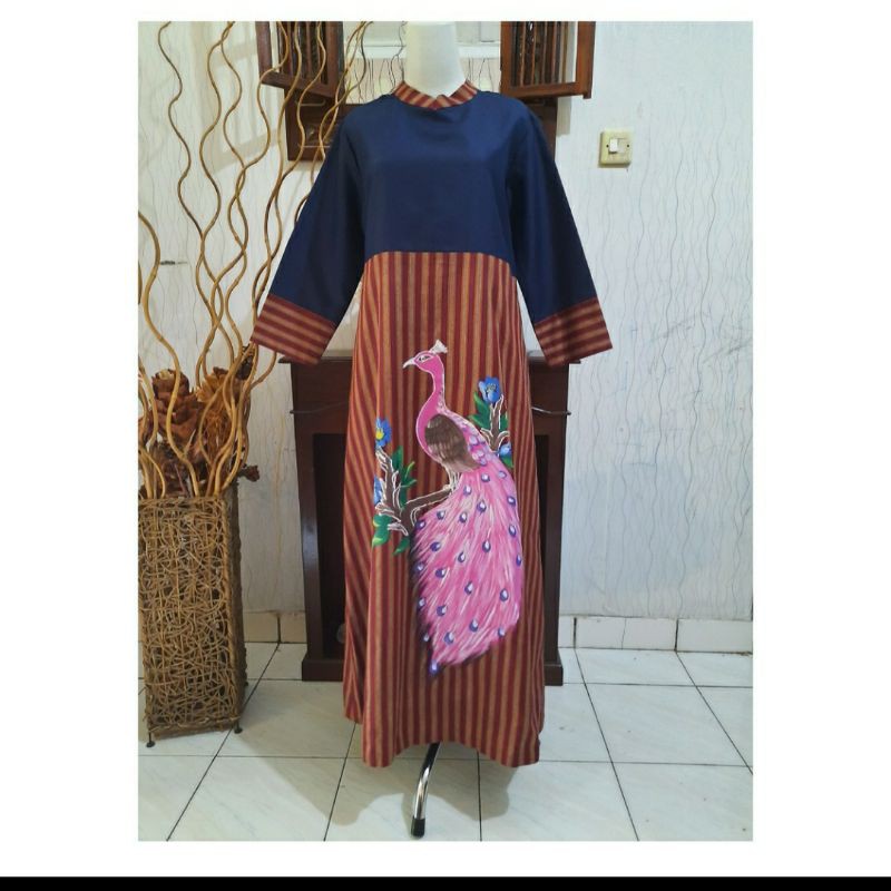 gamis 1tenun lurik lukis