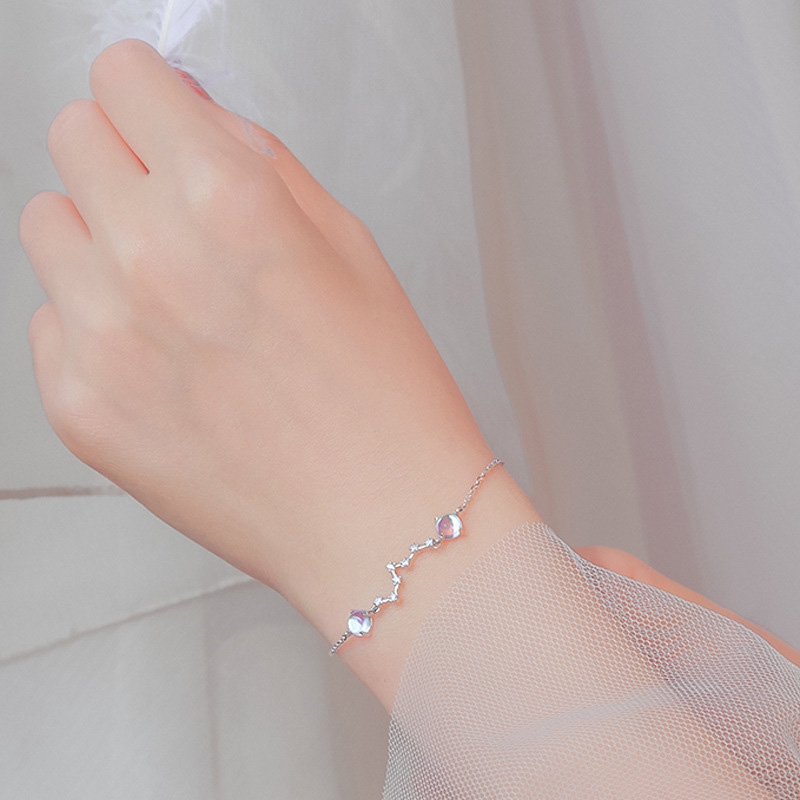 Gelang Tumpuk Bracelet Polaris Penuh Warna Moonstone Beruntung Aurora Perhiasan Bracelets Jewelry