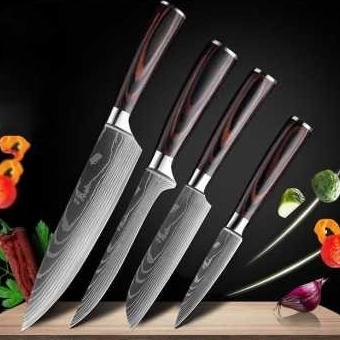 

Xituo Set Pisau Dapur Damascus Pattern Stainless Steel 4 Pcs - Dl4-A Jo703Yn6Ol