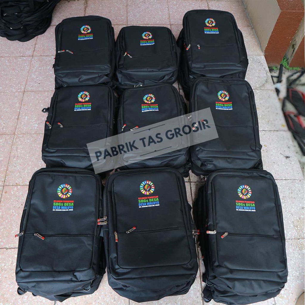 PESANAN GROSIR TAS SEMINAR SOUVENIR PROMOSI SABLON SDGS DESA SIMPANGAN RANSEL ALTIFO GROSIR MURAH