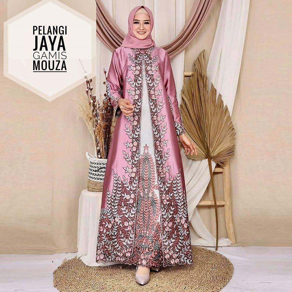 Gamis Taffeta Mouza Aneka Pilihan Warna