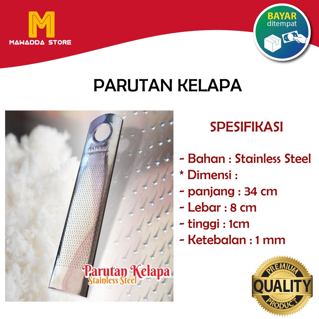 Parutan Kelapa Manual / Parut Kelapa Stainless Steel