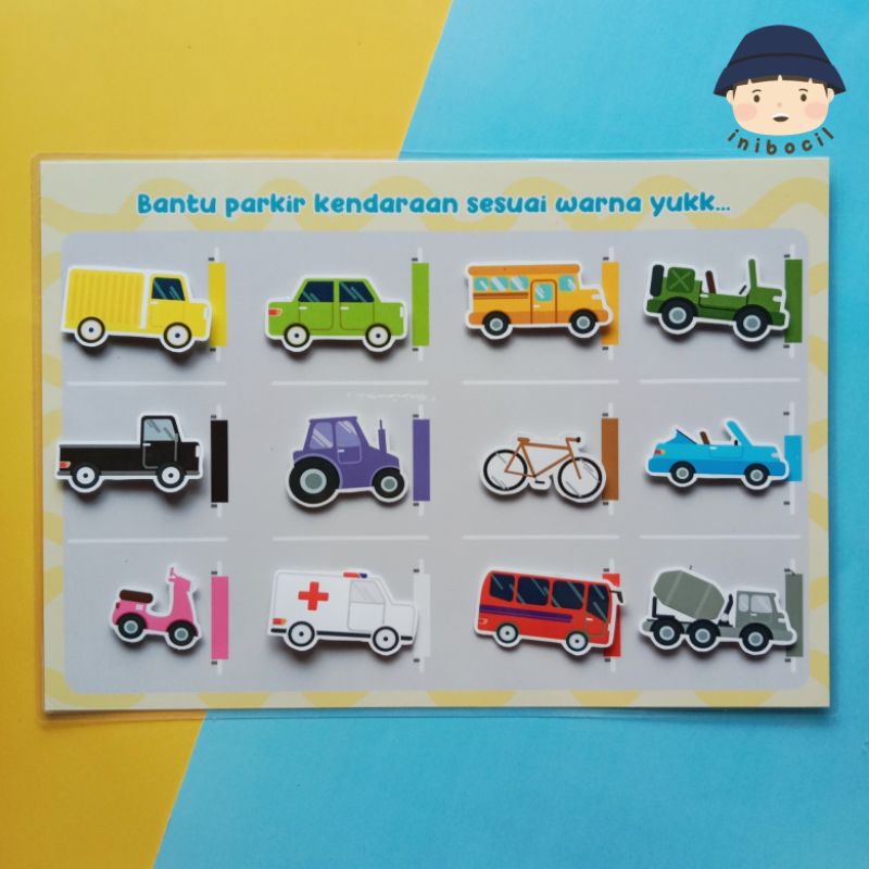 Mainan Edukasi Anak 2-5 thn Activity Kit Seri Transportasi by inibocil