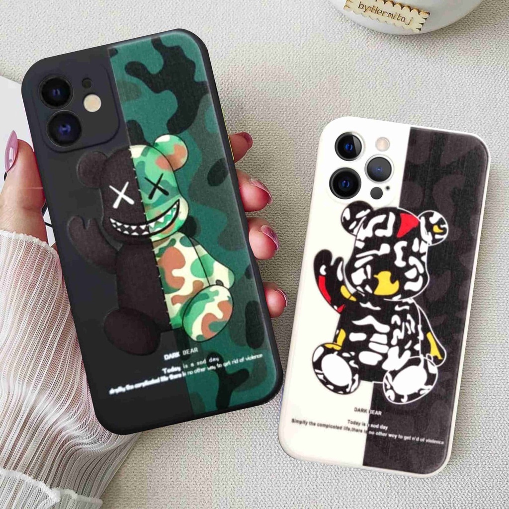 [99] Case INFINIX SMART 5 6 HOT 10S 11 10PLAY 11PLAY Softcase Soft Candy Kaws Dark Bear