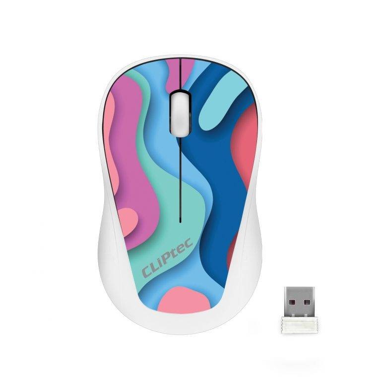 Mouse CLIPtec RZS866T Wireless Silent 2.4GHZ 1200DPI - Xilent Trax