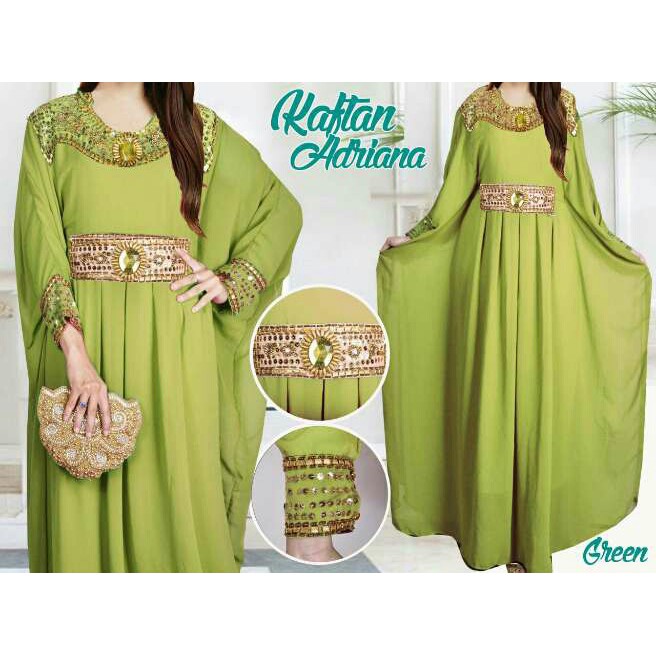 BEST SELLER Adriana kaftan payet mewah