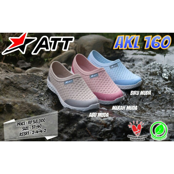 ATT AKL 160 Sepatu karet wanita Slip on