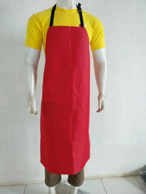 APRON DADA ATAU CELEMEK KANVAS waterprof 60 x 90 cm