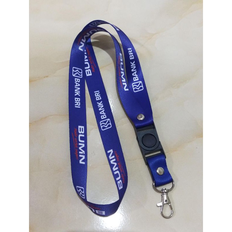 Tali id card BRI lanyard printing