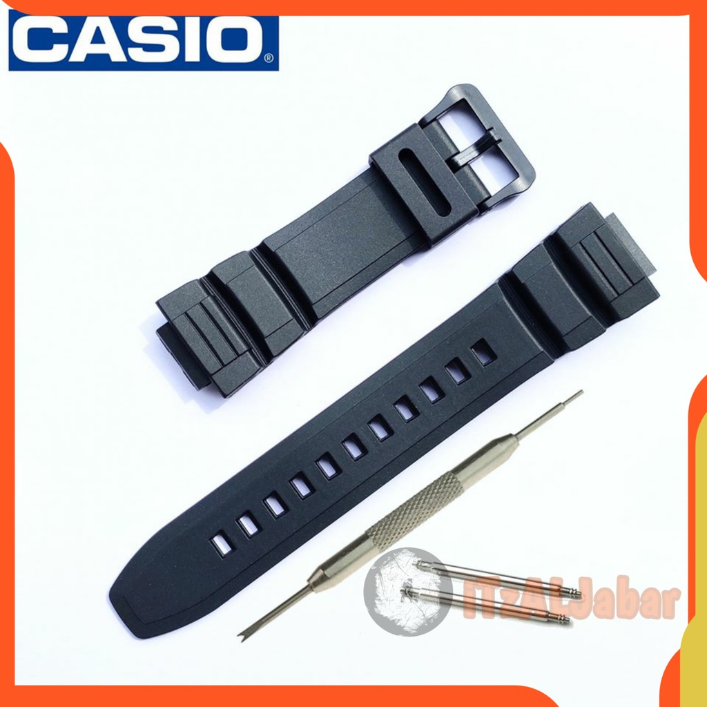 Tali jam tangan Casio W S220 Rubber strap Tali jam Casio WS220