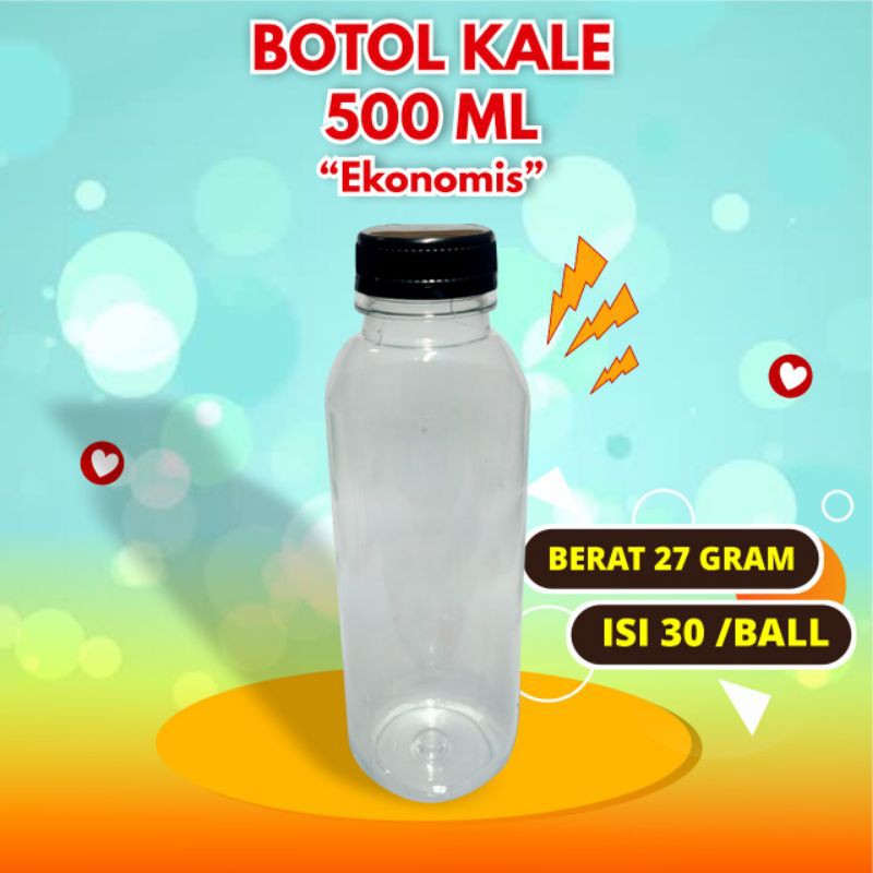 Botol kale 500ml(ekonomis) isi 24pcs free packing kardus