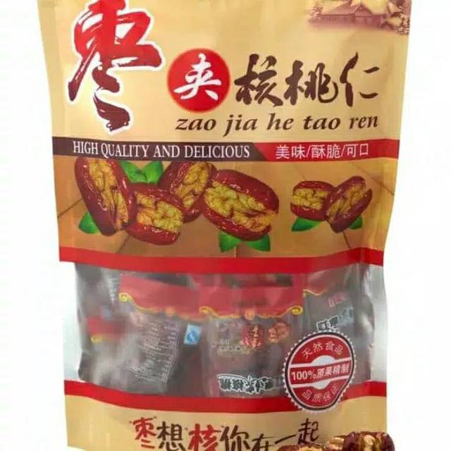 

Zao jia he tao ren kurma merah dengan kacang walnut red dates with walnut