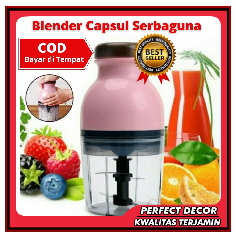 Blender Belender Kapsul Capsule Serbaguna Penggiling Daging Sayur Buah Bumbu Dapur Blender Portable 