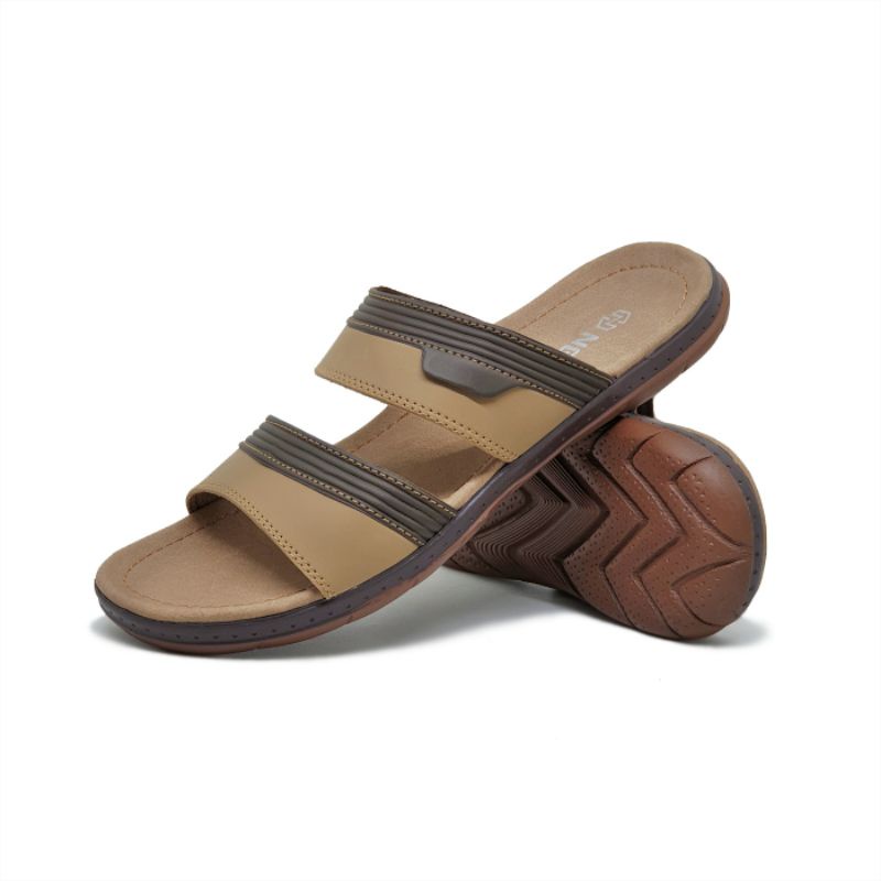 Sandal Pria Slop Kulit Original Nevis NVS 12 Sendal Pria Casual Selop