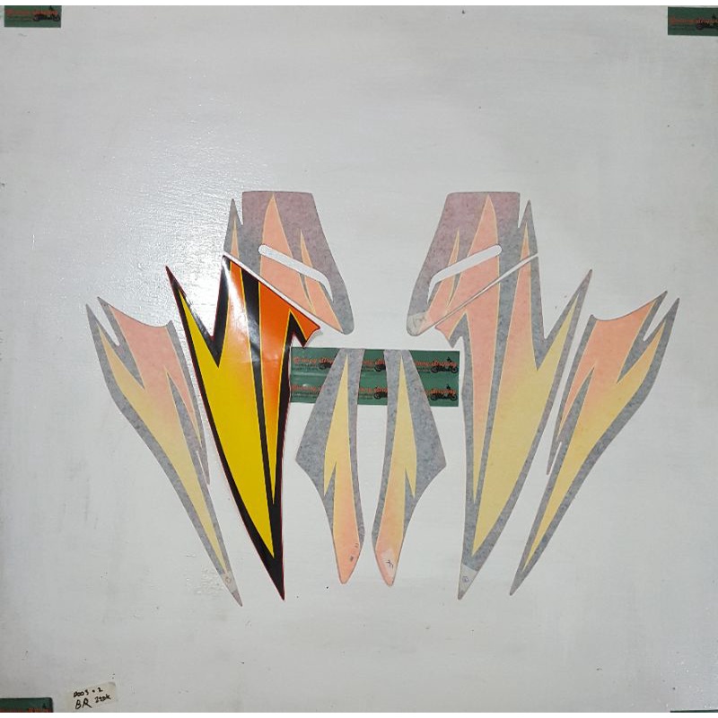 Striping Honda Tiger 2000 Ge3 2003 CW Merah Original 1000% NOS