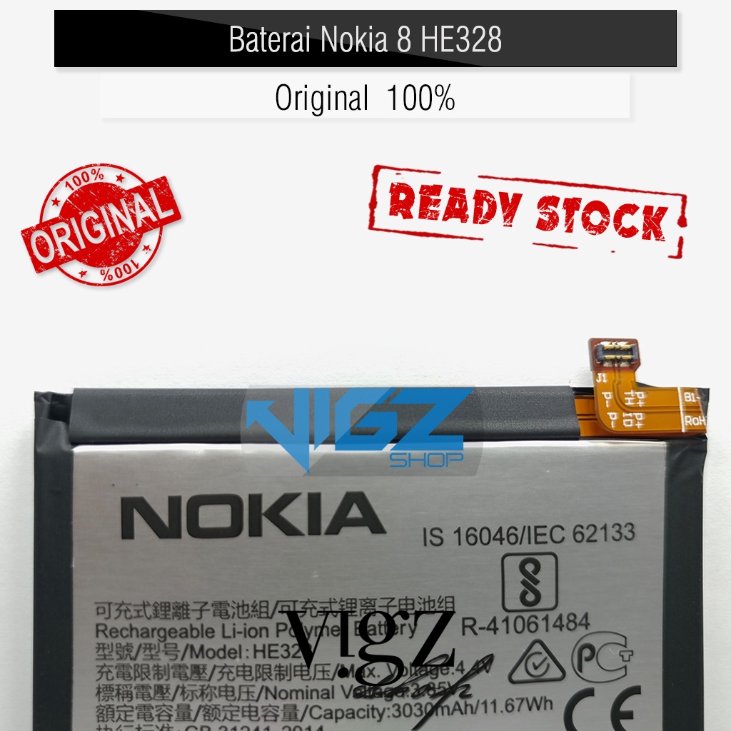 Baterai Nokia 8 HE328 Original 100%