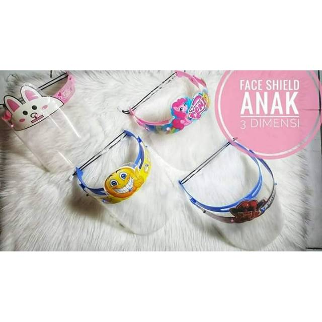 Pusat Grosir Face Shield  Pelindung Wajah Mika Kartun Anak 3d Karakter Lucu p6DVxBuBb9ylY