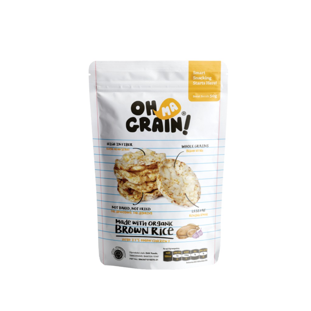 

Oh Ma Grain! Popped Rice Crackers Onion Chicken 50gr