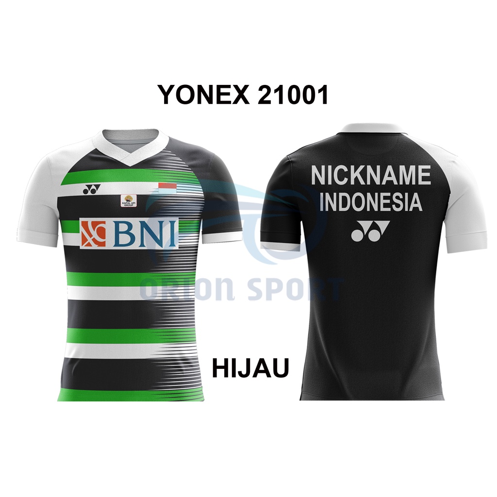 PROMO  JERSEY YONEX 21001 FULL PRINT KUALITAS PREMIUM