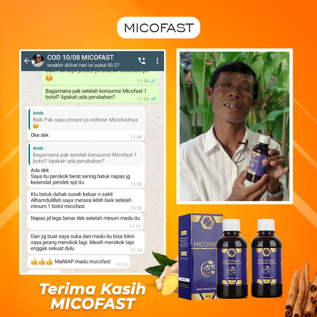 Madu Micofast Herbal Premium Quality Obat Batuk Sesak Napas Asma Asli Murni BPOM (BELI2GRATIS1)-6