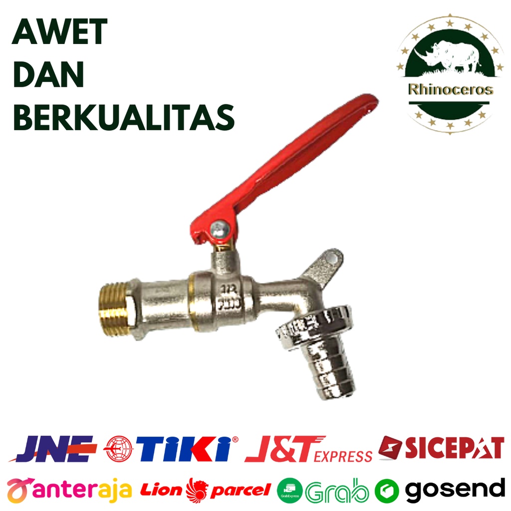 Keran Air Kuningan Kran Air Drat Fleksibel Tembok 1/2Inch Bisa Dikunci