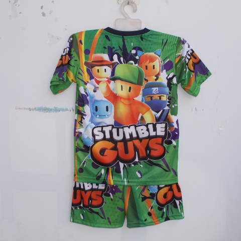 COD SETELAN ANAK STUMBLE GUYS FULL PRINTING BISA SABLON NAMA