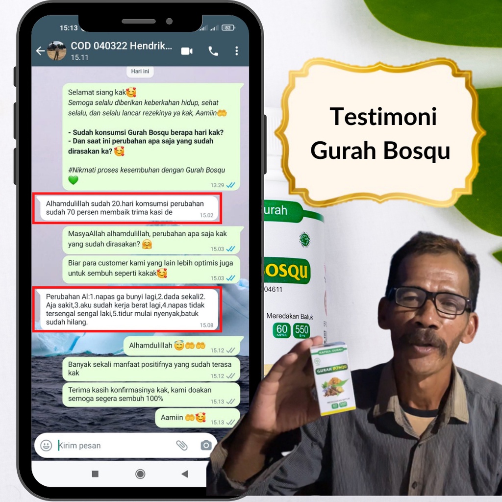 Gurah Bosqu obat tbc paru paruparu nafas sesak batuk sinusitis dan polip hidung menahun bronkitis kronis gurah dahak hidung fit bpom asli original ampuh