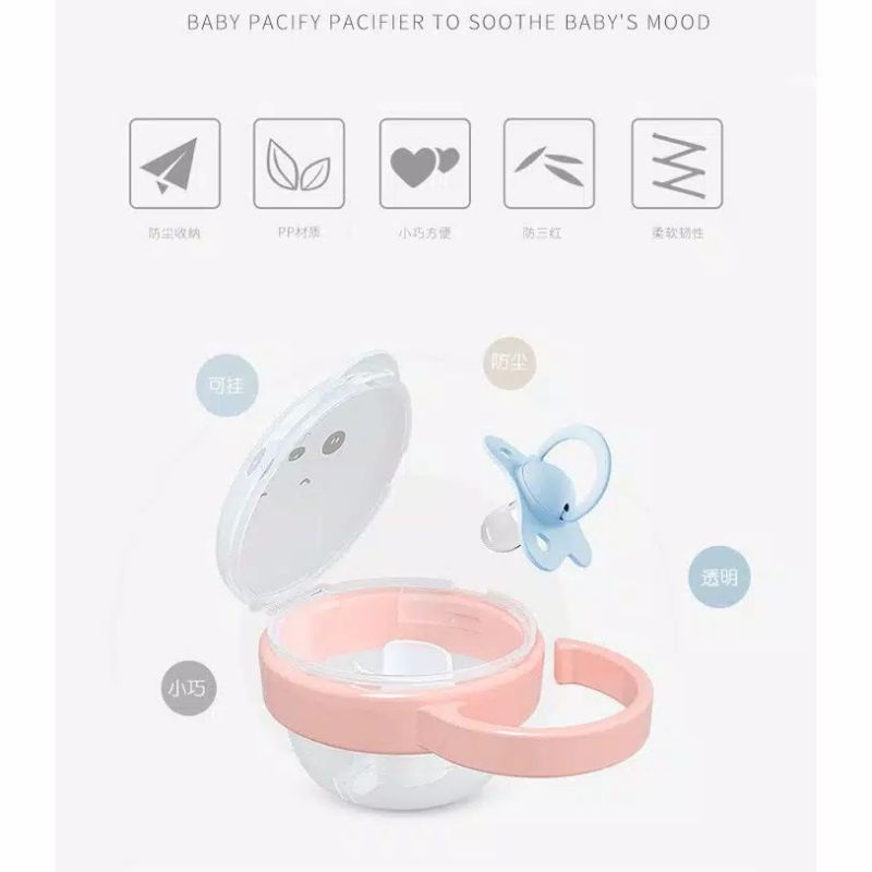 Tempat empeng dot bayi / Kotak empeng / Box pacifier case
