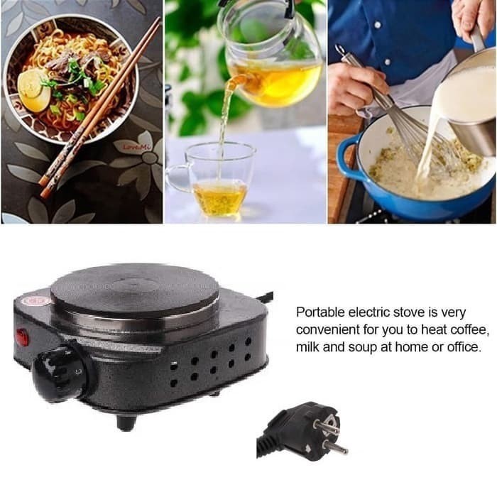 Alat Memasak Kompor Listrik Mini Hot Plate Electric Cooking Masak 500W