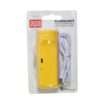 ACE Apa Senter Rechargeable Dengan Lampu Meja 105 Lm - Kuning
