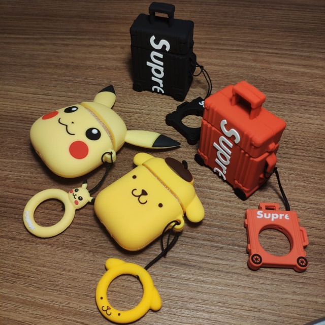 Case Airpods / Kase Airpod / Rimowa X Supreme / Pokemon Pikachu / Purin Karakter