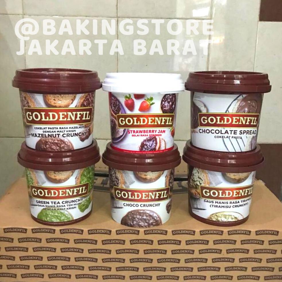 

Best Seller RFNGP Goldenfil Choco Crunchy 1 Kg | Selai Coklat Crunchy Goldenfil 63