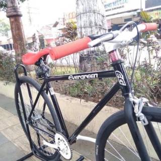  SEPEDA  FIXIE  ALLOY MTB 700C  EVERGREEN  TERMURAH Shopee 