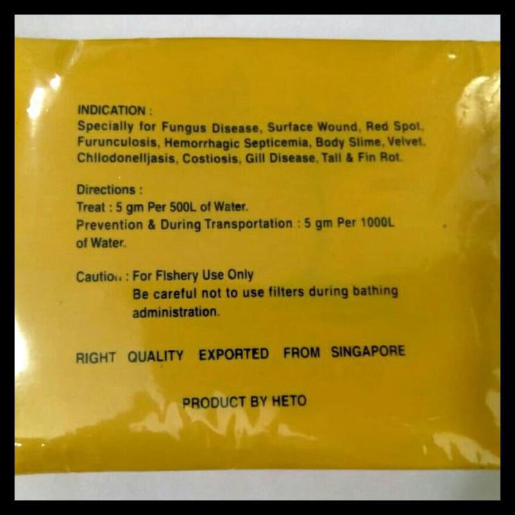 

SPECIAL Pomate Original- Obat Berbagai Penyakit Ikan Aeromonas/Busuk Ingsang