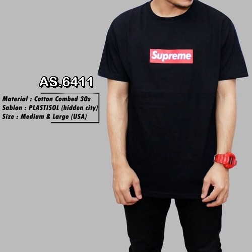 KAOS / T-SHIRT / BAJU MURAH / GROSIR Supreme As.6411 LENGAN PANJANG / LENGAN PENDEK