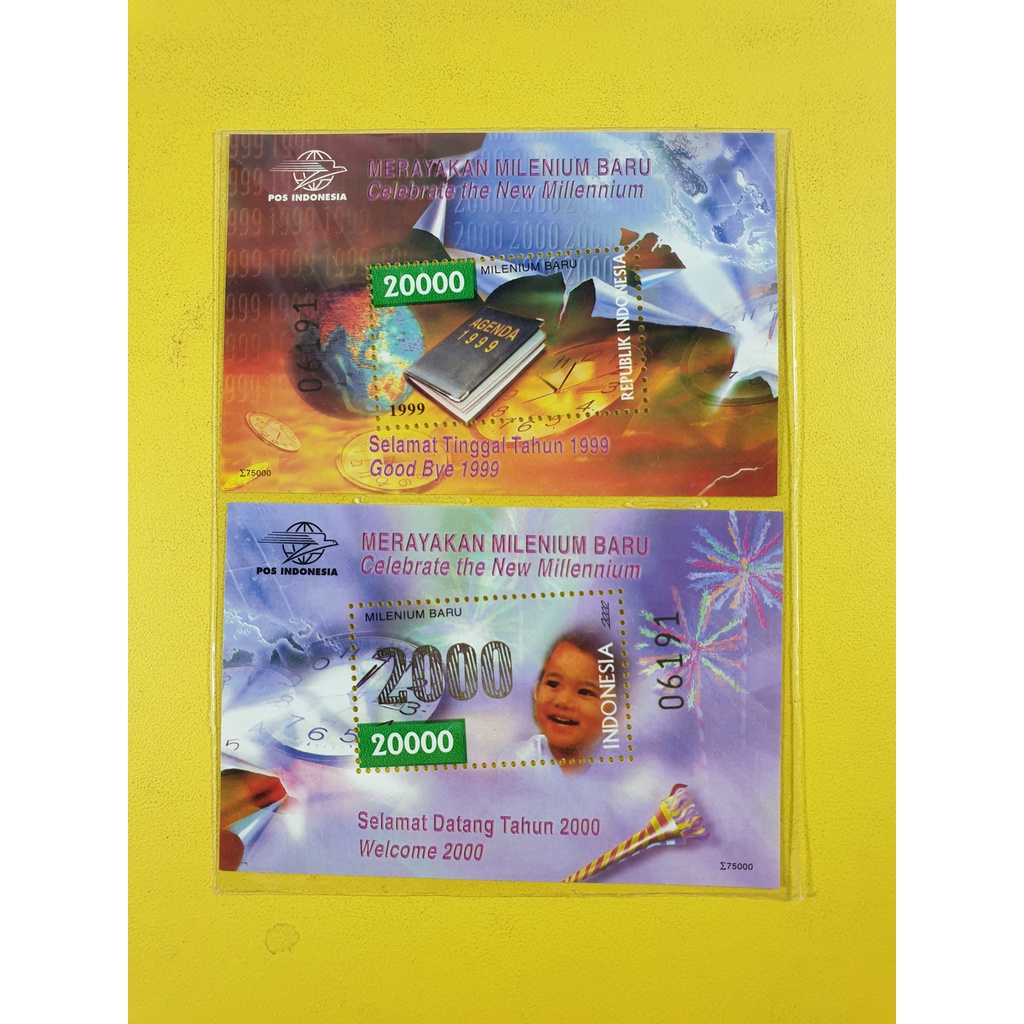 

Perangko Souvenir Sheet Merayakan Milenium Baru Tahun 1999 Set