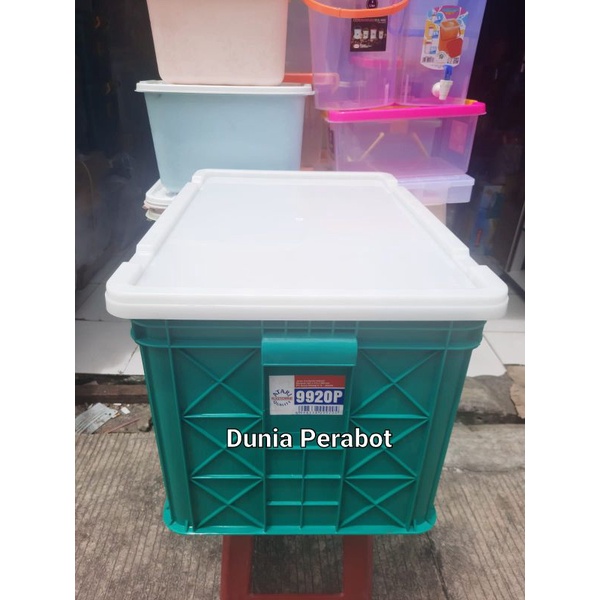 Container Box Industri + Tutup 9920P / Keranjang Industri Rapat 9920P Atari