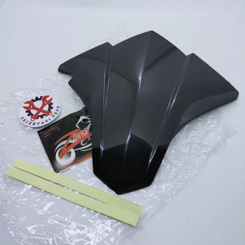 Visor atau winsil hitam dan carbon kilat vario 110 fl led