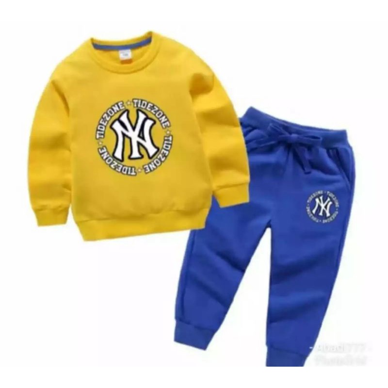 SWEATER ANAK/SET JOGER ANAK TERBARU MOTIF NY 1-5 THN