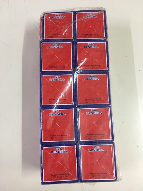 Teh Bendera Bubuk 50g isi 10 / teh indonesia bendera merah / teh bendera kotak / Indonesian Tea