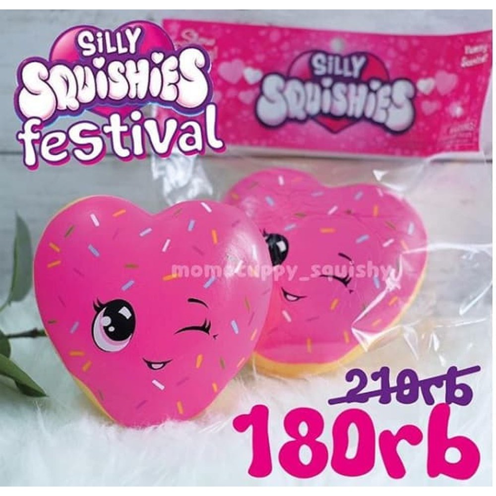 SILLY SQUISHIES FESTIVAL heart donut silly squishy