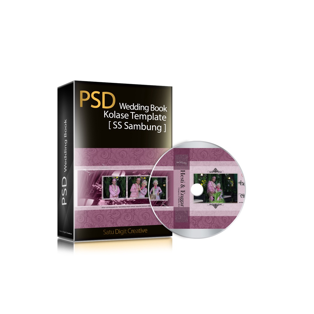Template Album Kolase Wedding Pernikahan Photobook Collage Psd Photoshop