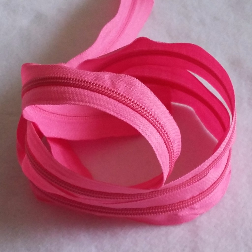 Daun resleting tas no. 5 - Pink