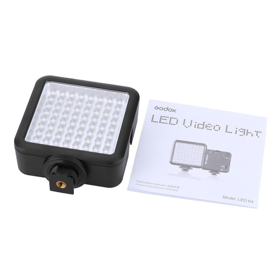 Godox LED64 LED Video LED Lamp For DSLR Camera Videography